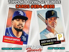Topps MLB Living Set Card #894 -#894- Chandler Simpson & Andy Van Slyke-Presale