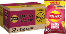 Walkers Smoky Bacon Crisps 45G (Case of 32)