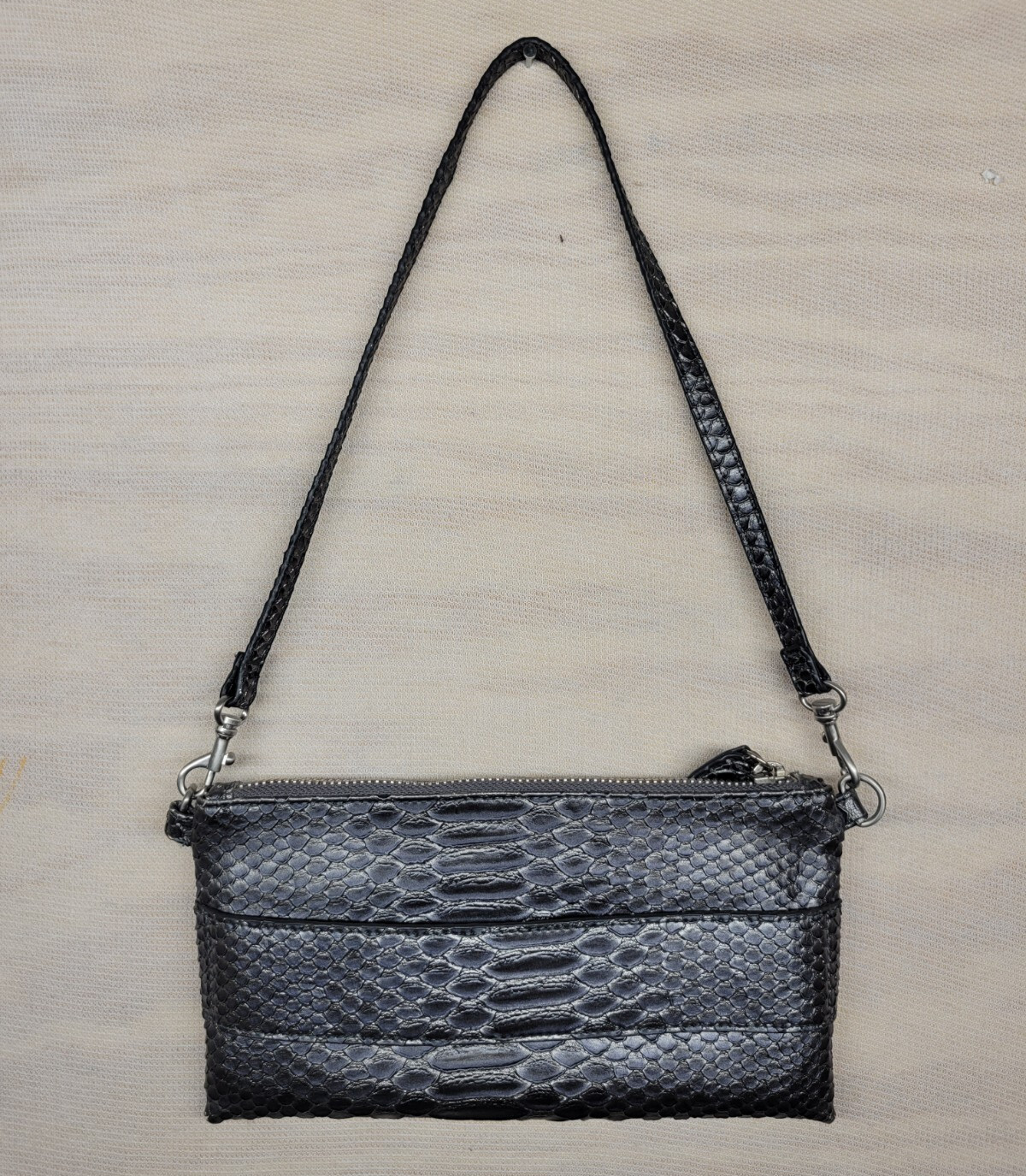 Devi Kroell Metallic Python Animal Print HandBag … - image 4