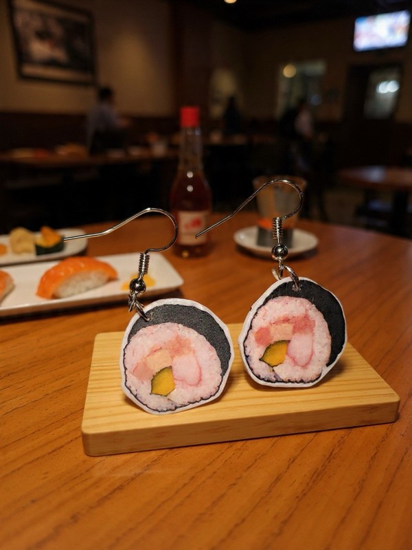 Sushi Earrings (Handmade)