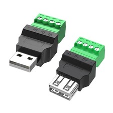 USB 2.0 Plug Adapter USB 2.0 TypeA Female/Male to 4 Pin Terminal Plug Quick