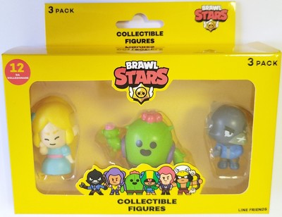 Brawl Stars Collectible Mini Figures 3-pack Piper Spike Crow