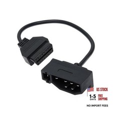 Replacement for Ford 7 pin OBD1 to OBD2 Adapter Code Reader Scanner Check