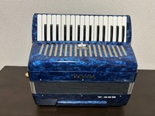 YAMAHA T-632 Blue 32 Key Tenor Accordion with Case Tested