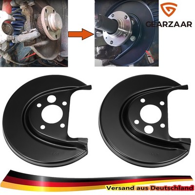 2x ANKERBLECH BREMSSCHEIBE HINTEN FÜR AUDI A3 SEAT LEON SKODA VW GOLF DE