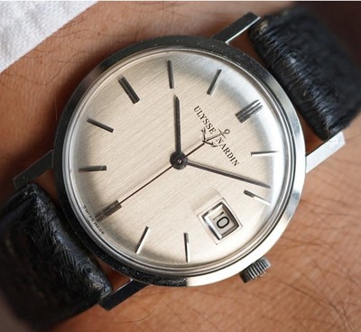 ULYSSE NARDIN 古いものです 💥ULYSSE NARDIN Vintage Manual Wind 35mm Men's Watch SILVER DIAL