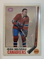 1969-70 OPC HOCKEY JEAN BELIVEAU #10 EX TO EX-MT CONDITION SHARP CARD!!!