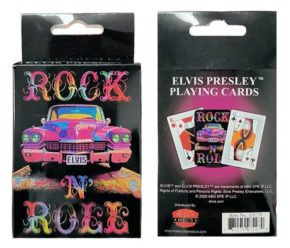 Elvis Presley Playing Cards - Rock 'N' Roll Caddy