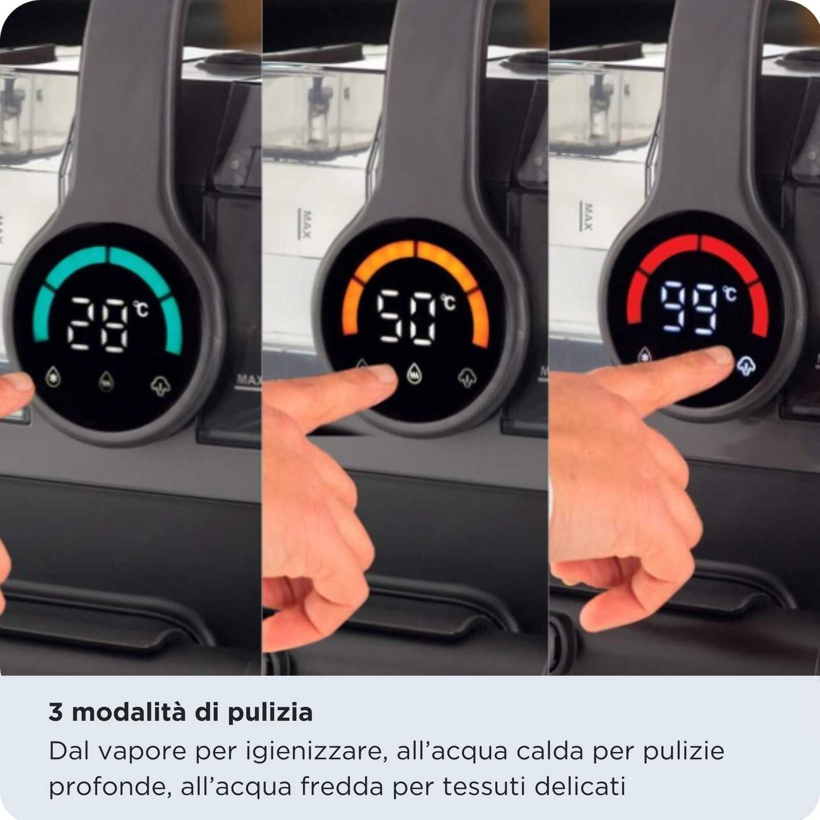 Ariete 2484 Spot Cleaner Steam PRO 1800W Lavatappeti Pulitore Vapore Auto Divani foto 6