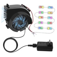 2.5A Replacement Air Blower for Inflatables with 3A 2.5A 10 Colorful LED