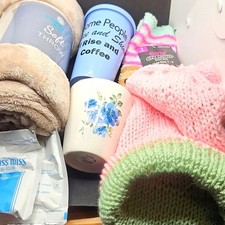 Warm and Cozy Bundle Gift Set Tan Soft Throw Blanket, Mug, Hot C&hellip;