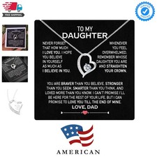 To My Daughter Necklace From Dad With Heartfelt Message  Elegant Box, Gifts ...