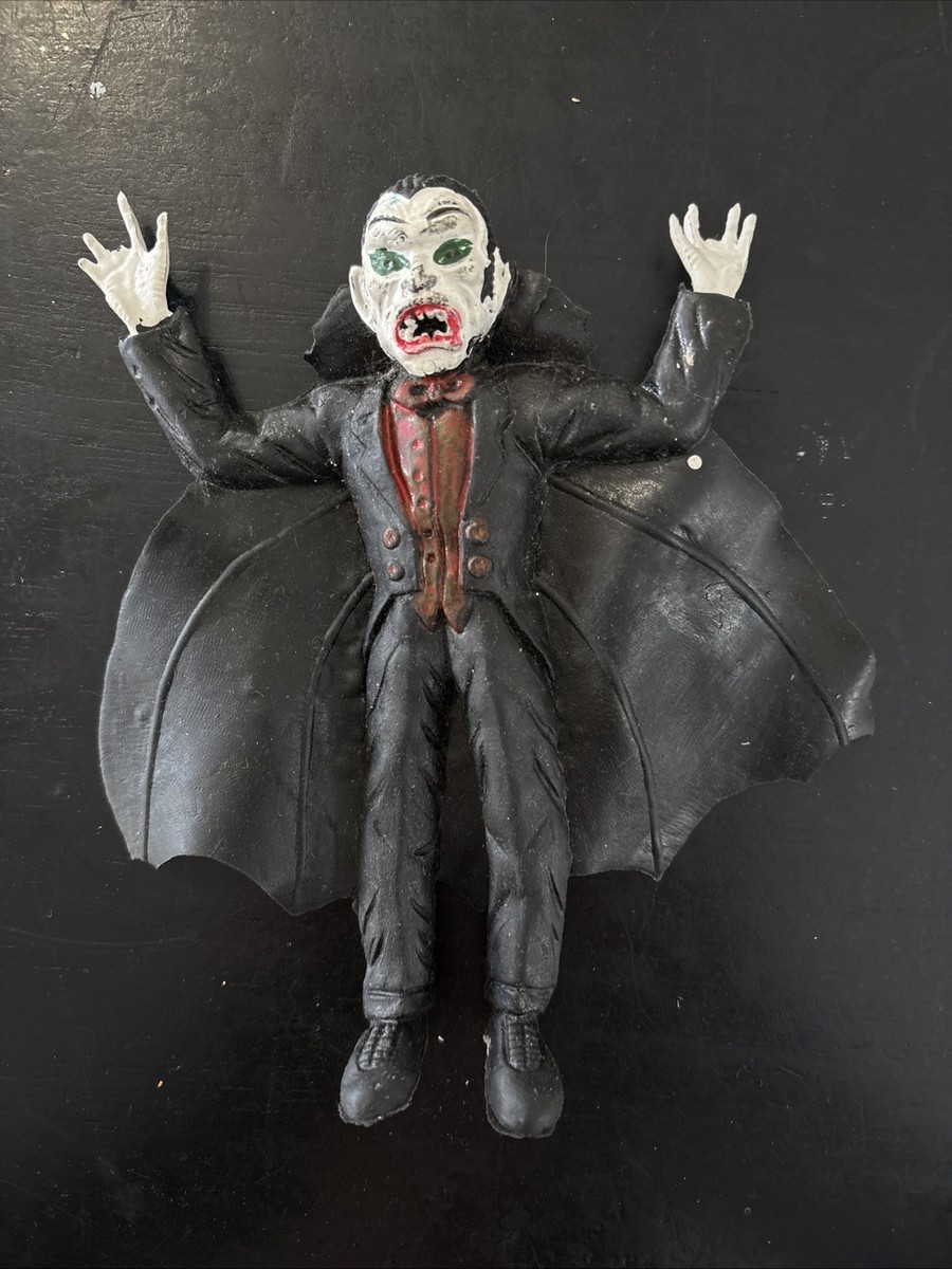 Vintage Ben Cooper DRACULA Rubber Oily Figure Toy Vampire Jelly