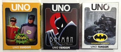 MATTEL Creations Exclusive - UNO Fandom Series LOT - BATMAN !