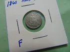 1860 Seated Liberty Half Dime