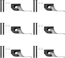 6X Easy-Off Cast Aluminum Tarp Stop Upright w/ Body Mount Stops Bracket Kit