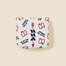 Brand New Sugarloaf Social Club Classic Center-shafted Putter Cover Mezz White