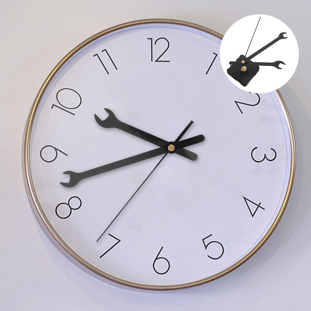 1 Set DIY Clock Movement: Silent Quartz Mechanism Non-Ticking Parts for Wall