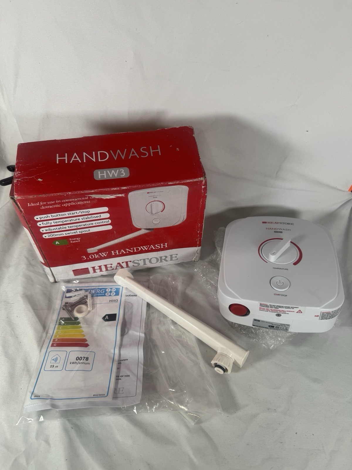 Heatstore HW3 Electric Instantaneous Handwash Unit with Swivel Spout - 3kW