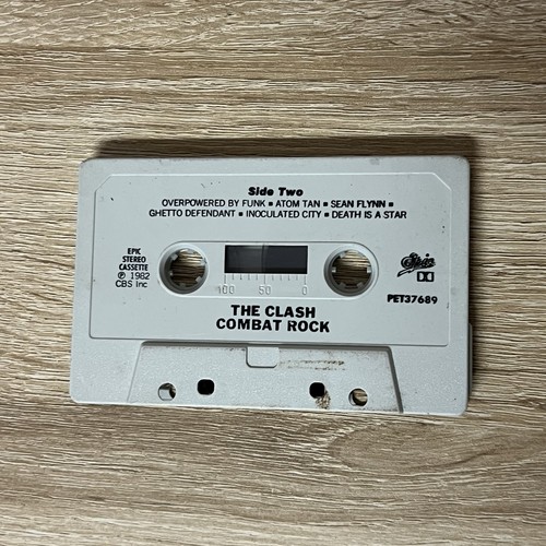 THE CLASH - Combat Rock - 1982 Cassette Tape Epic Records - Picture 4 of 6