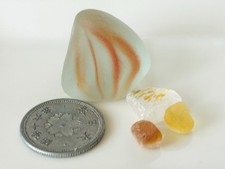 rare sea glass from japan Surf-Tumbled Beach Glass