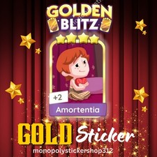 Monopoly Go - Set 16 Amortentia Gold Sticker 4 Star Golden Blitz