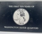 First 10 Years of Washington Quarters Book Complete With COA