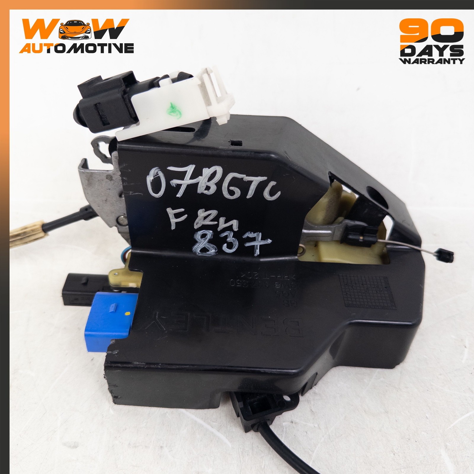 04-11 BENTLEY CONTINENTAL GTC GT FRONT RIGHT DOOR LOCK LATCH KEYLESS GO OEM