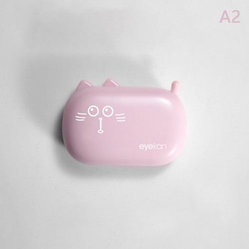Mini Portable Cute Cat Contact Lens Case Women Ins Lovely Lenses Container - Picture 10 of 14