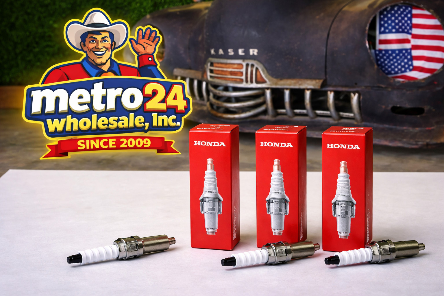 3 12290-R41-L01 Genuine OEM Honda Acura Spark Plug - same as dealer