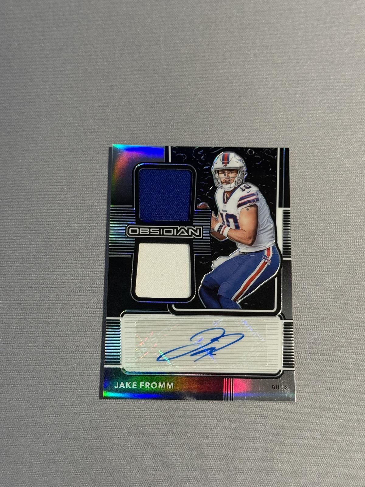 2020 Panini Obsidian #RJI-42 Jake Fromm Rookie Jersey Ink #/150