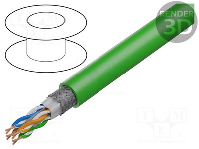Industrie Ethernet,PROFINET Leitungen 6a SF/UTP 4x2x24AWG