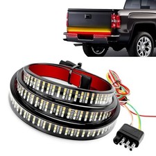 Pack-1 Tailgate Light Bar, Triple Row 60" High Brightness Turn Signal Brake