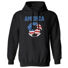4th of July Patriot Ball - Independence Day Sport Fan Unisex Hooded Sweatshirt