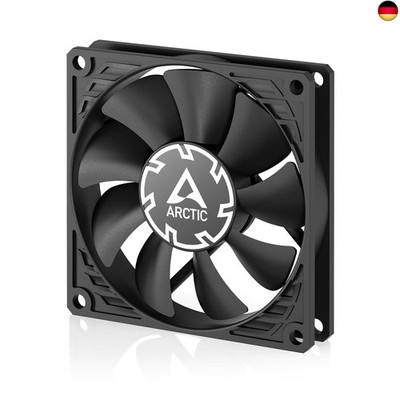 ARCTIC P8 Slim PWM PST - PC Lüfter, 80 mm Gehäuselüfter, optimiert für sta