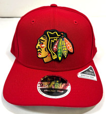 Chicago Blackhawks NHL NE Stretch-Snap Snapback Hat~ Red