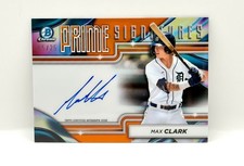 2024 Bowman Chrome MAX CLARK Prime Signatures Auto Orange Refractor /25 #PCS-MC