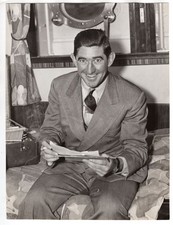 1937 Detroit Tiger Player Mickey Cochrane on Conte di Savoy Original Press Photo