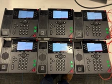 Polycom /Poly VVX-450 VoIP PoE 12-Line Business IP Phone (LOT Of 6)