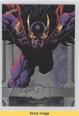 2024 Skybox Marvel Metal Universe Avengers Spectrum Nighthawk #63 READ 4et