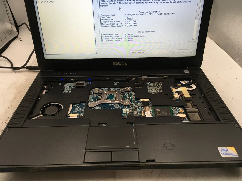 DELL LATITUDE E6400 - BOOTS TO BIOS- INTEL CORE 2 DUO - 2GB RAM - 14" - READ -BB - Image 3 of 4