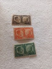 Francobolli Due Popoli Una Guerra Hitler E Mussolini 10 20 25 Cent