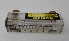 NEW KING INSTRUMENT COMPANY SCFH-AIR-STP READ TOP FLOAT FLOW METER 0-100