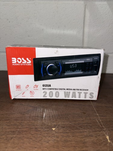 Boss In-Dash 612UA 200W MP3-Compatible Digital Media AM-FM Receiver
