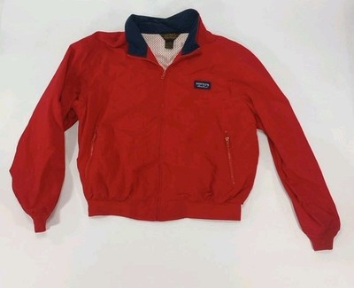 Eddie Bauer Vintage Expedition Outerwear Red Jacket Zip Up Men's XL