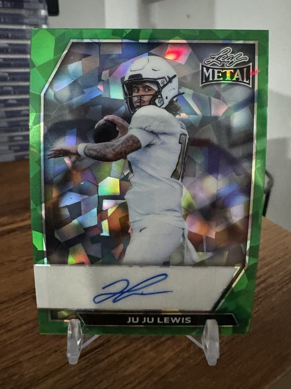 2026 Leaf Metal Football Juju Lewis #1/1 Prospect RC Auto Colorado Buffs