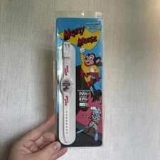 Vintage Mighty Mouse Watch Viacom LCD Kwarcowy Nowy 1990 Cyfrowy