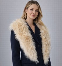 Vintage Fox Fur Collar / Stole Attachable Trim 38 Length