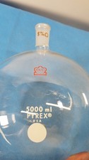 Kontes 5000mL Round Bottom Flask 24/40 Joint Borosilicate Lab Glass