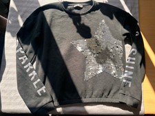 Schwarzes Sparkle Sweatshirt mit Pailletten-S...